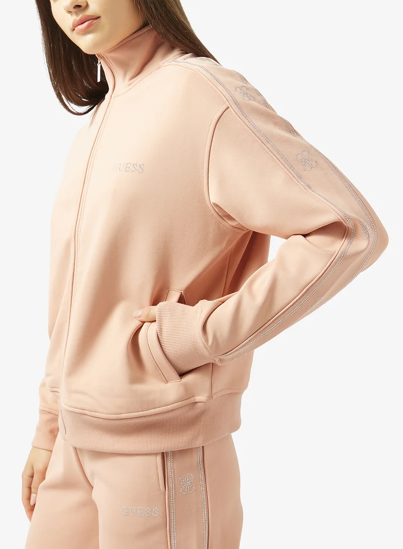 GUESS  Octavia High Neck Zip Through Jacket for Women | Best Price UAE